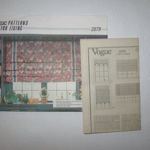 Vogue Patterns for Living Window Treatments Sewing Pattern - 2079 - NEW - Picture 4 of 5